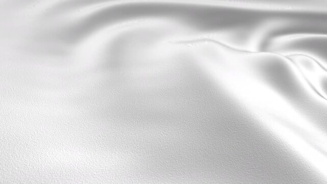 Soft White Silk Textile Wave Background