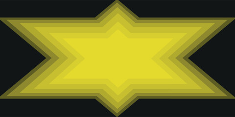Obraz premium Glowing yellow star abstract background with layered gradient effect