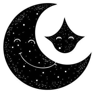 moon and stars