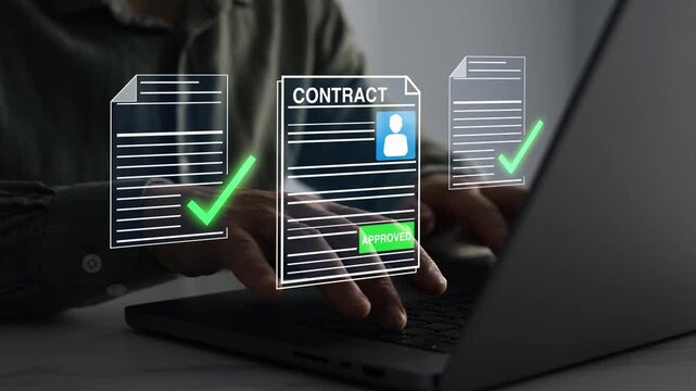 Professional recruitment and employment agreement concept with contract signing, talent acquisition, career opportunities and corporate workforce development.