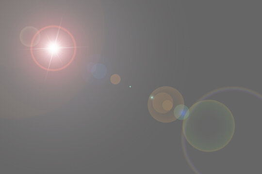 overlay effect. lens flare on transparent background
