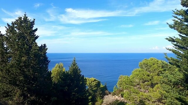 Albania, Sazan Island, the largest island in Albania.