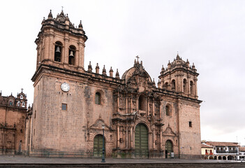 Fototapeta premium Cusco Cathedral on Plaza de Armas in Cusco Peru