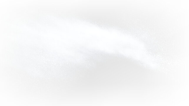 Realistic White Dust Explosion Isolated PNG