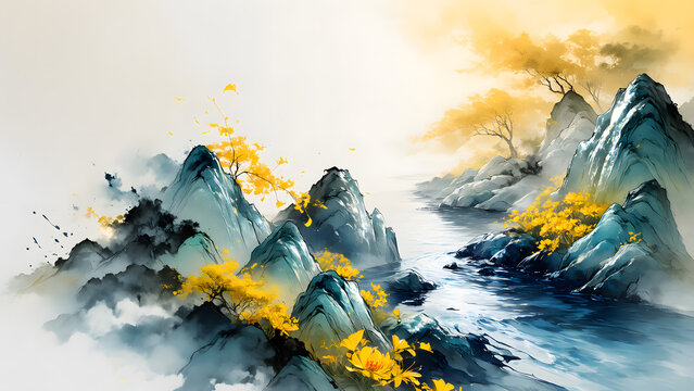 墨彩画」の写真素材 | 18,008件の無料イラスト画像 | Adobe Stock