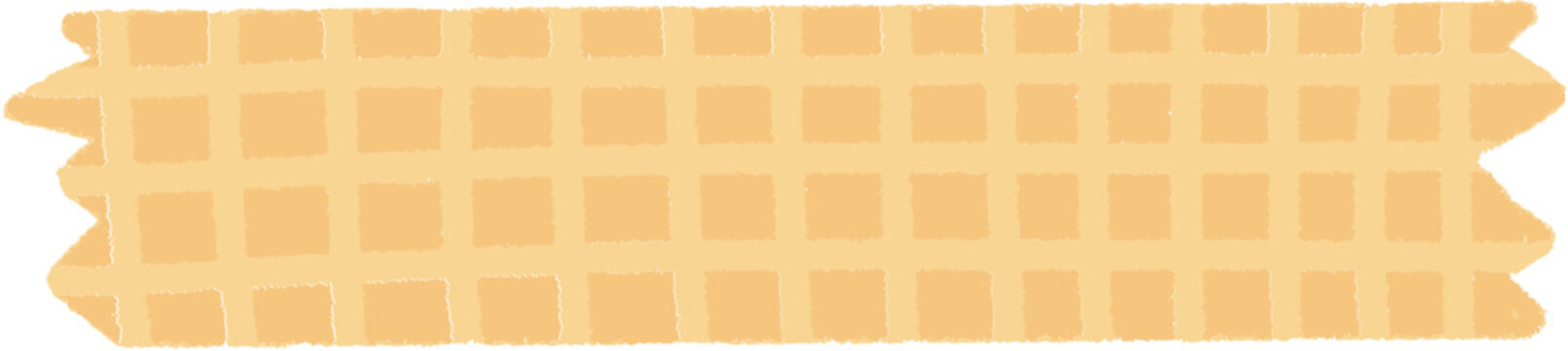 Hand Drawn Yellow Plaid Masking Tape PNG Pastel Check Decorative Tape
