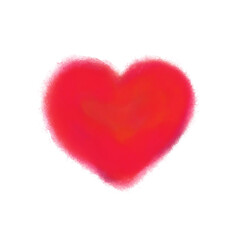 Obraz premium Pink Spray Paint Heart Graffiti Symbol Vector Illustration Isolated 