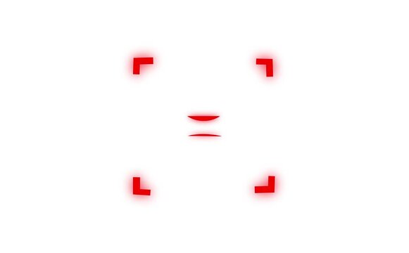 scanner icon animation isolated scanner neon shine icon animation .
