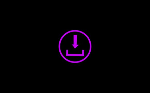 Outline cloud Download from the cloud icon. Downloading symbol animation background.