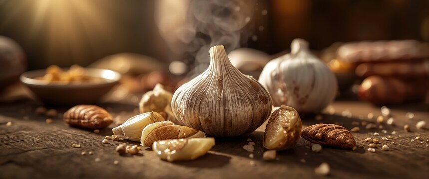 Use garlic graphics to intensify taste and culinary layers