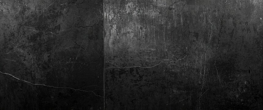Textured dark concrete wall surface with scratches and cracks
