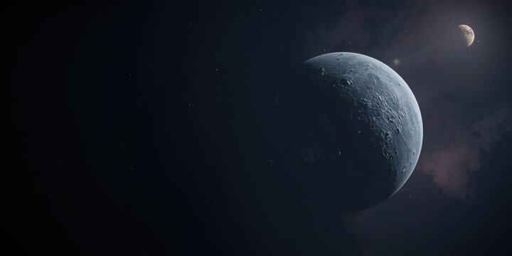 Trappist 1D celestial body with a moon favorable for habitation