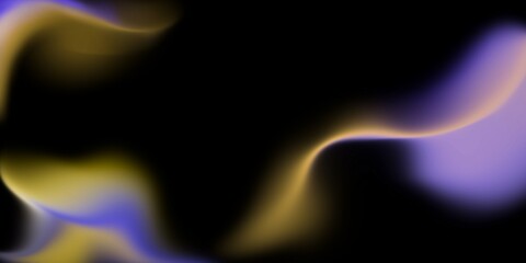 Flowing Abstract Gradient Shapes with Purple and Golden Glow © Sreedhar Truly