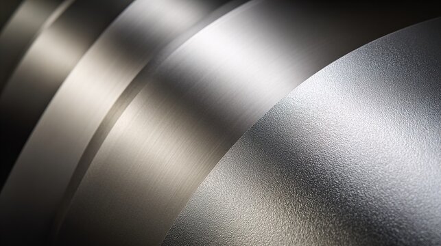 crc. Metal surfaces from rough to mirror polish, reflecting soft light gradient. safety posters, maintenance manuals, designed for industrial assembly lines and welding operations, used by engineers.