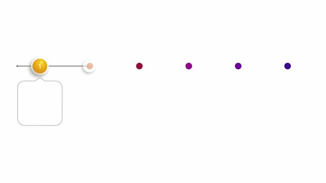 animated video of business plan infographic  6 steps template,  shape for strategic planning, business presentations and reports