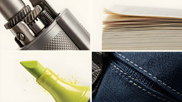 Lighter book marker and fabric collection