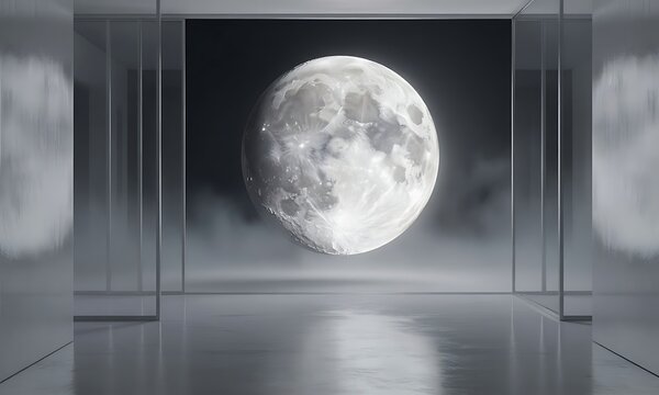 moon over the window