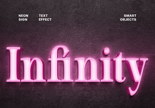 Neon Sign Text Effect For Logo And Signage Typography 03