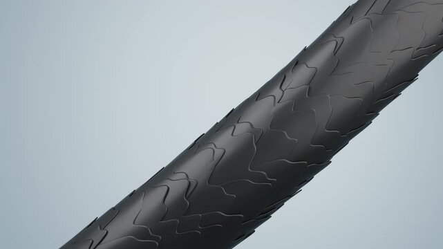 Hair repair treatment animation from dry damaged to shiny healthy gloss cosmetic concept 3D animation