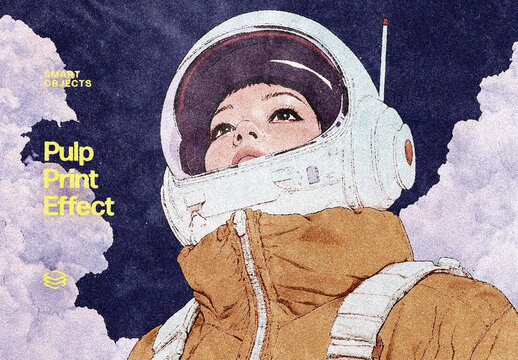 Pulp Print Photo Effect For Poster And Print Design