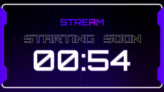 Countdown Timer for Live Stream Starting Soon