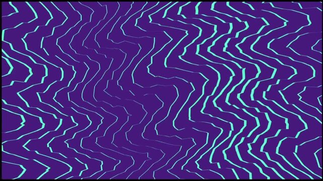 Abstract purple background with bright light blue wavy lines creating a modern digital ripple pattern