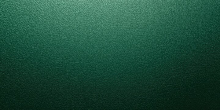 Smooth green leather background with soft daylight and copy space