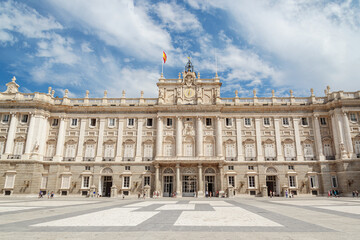 Obraz premium Awesome view of the Royal Palace of Madrid in Spain