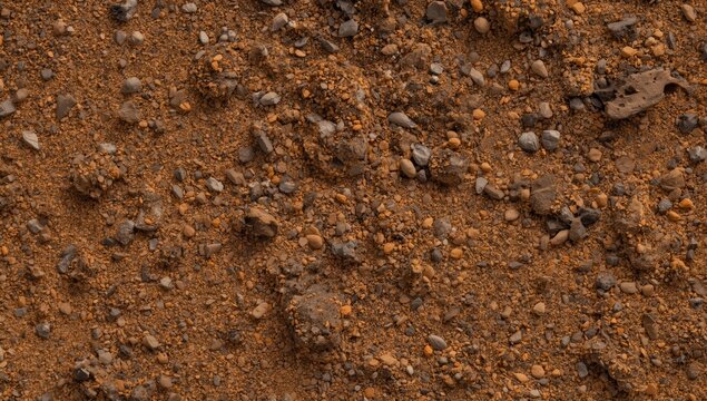 Microscopic view of soil texture components including sand silt and clay