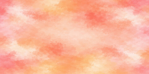 Obraz premium Vibrant peach orange watercolor background texture vector