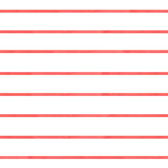 Obraz premium A seamless pattern with watercolor red horizontal stripes