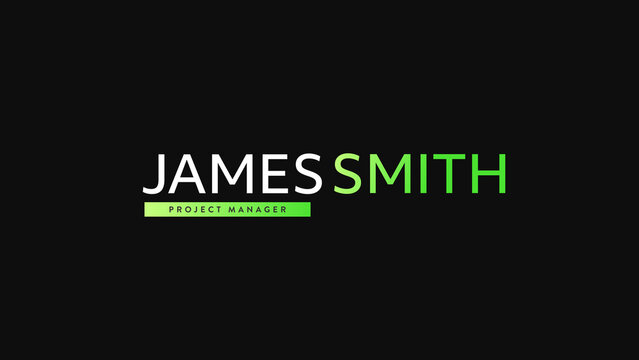 Color Split Name Titles