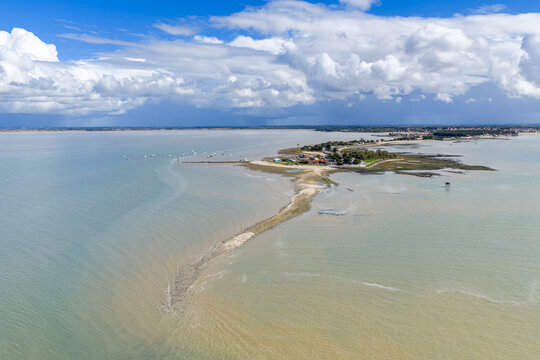 Fouras Sandbar Under Dramatic Cloudscape, France