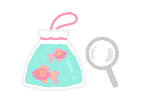 金魚すくい　イラスト