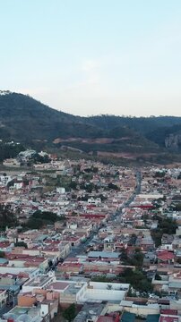 Ciudad Guzman - City In The Mexican State Of Jalisco - Vertical, Drone Shot