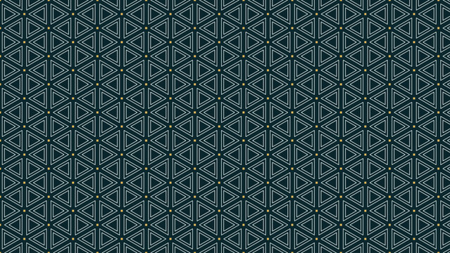 Geometric isometric grid pattern nested frames tealgold - seamless vector background