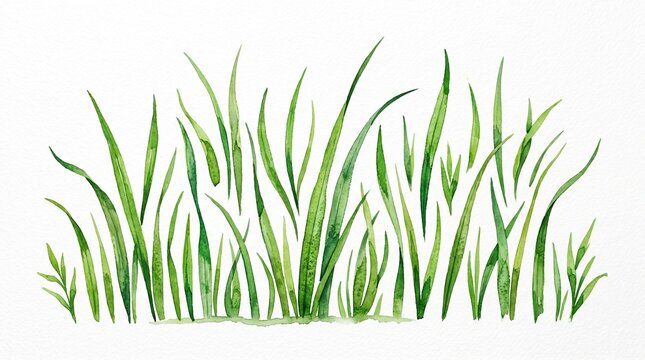 long thin plant leaves foliage nature outdoor growth herb vegetation stem flora field meadow lawn garden decorative illustration art design element icon symbol tall swaying fresh