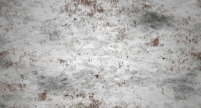 Galvanized steel texture with slight rust spots. Abstract gray zinc metal plate background with crystal pattern.