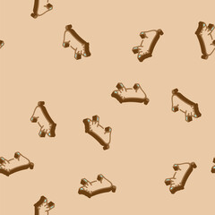 berkshire pig breed isometric seamless pattern. berkshire pig breed sign illustration © sevector