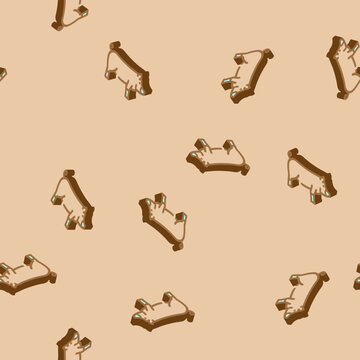 berkshire pig breed isometric seamless pattern. berkshire pig breed sign illustration