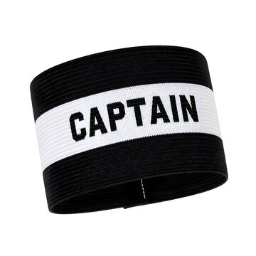 Black and white captain armband for sports team leader accessory