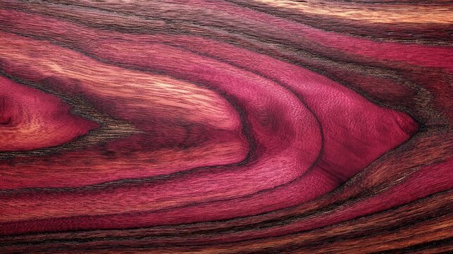 Rosewood texture, dark reddish purple timber, black streaks, premium guitar wood background, glossy finish 