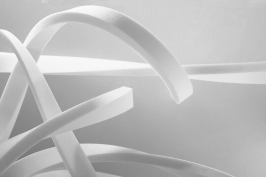 Swirl shapes for abstract background, studio shot photo