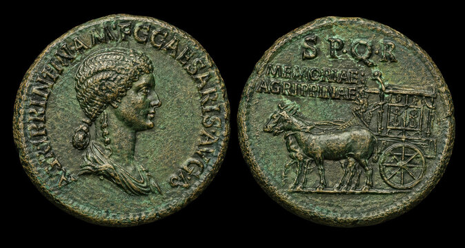 Caligula Bronze Sestertius Ancient Rome