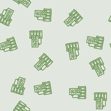 dashboard data center line seamless pattern dashboard data center thin line illustration