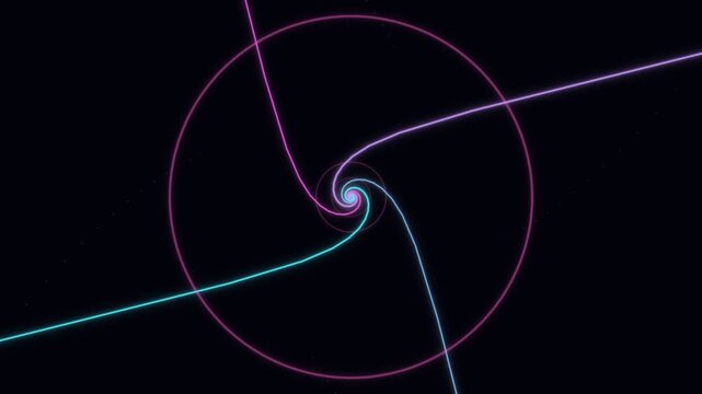 Complex spiral pattern with vibrant colors in abstract design