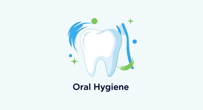 Healthy Tooth Brushing, Oral Hygiene Concept, Dental Care, Clean Teeth, Bright Smile