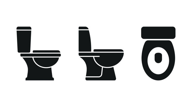 Toilet and Bathroom Fixture Icons