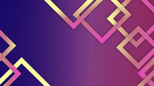 Abstract geometric background with overlapping modern flat layered design animation