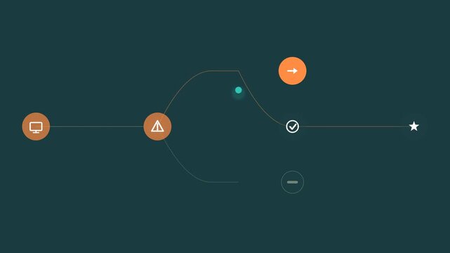 teal and orange flat design landing page speed improvement animation horizontal background